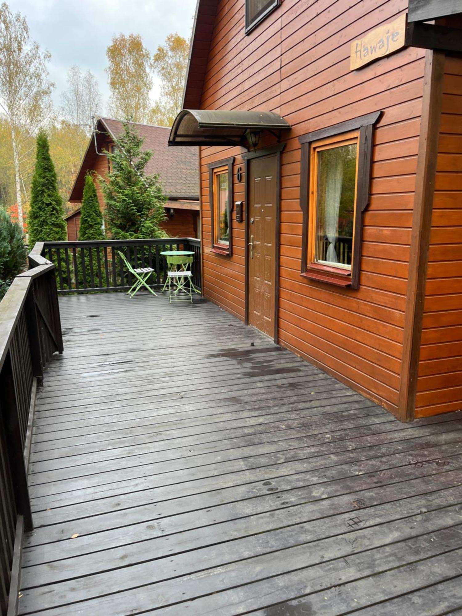 Domek Caloroczny Hawaje Nad Jeziorem Kazub Cieciorka Exteriör bild